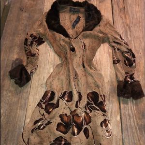 Vintage Velvet, Silk & Faux Fur Duster Robe cape coat cover